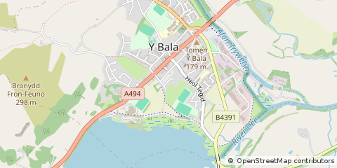 Map of Bala