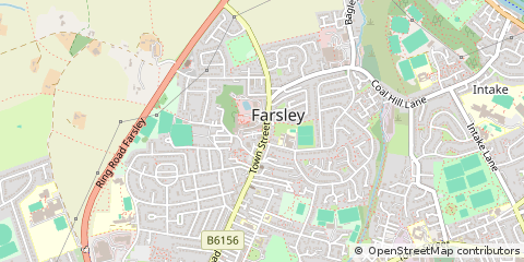Map of Pudsey, West Yorkshire