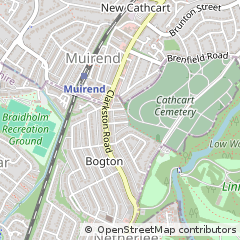 Map of Glasgow, Lanarkshire