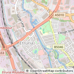 Map of Stoke-on-Trent, Staffordshire