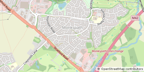 Map of Solihull, West Midlands