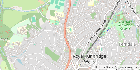 Map of Tunbridge Wells, Kent