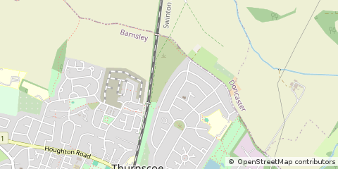 Map of Rotherham