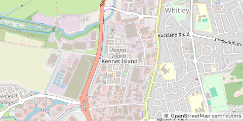 Map of Reading, Berkshire