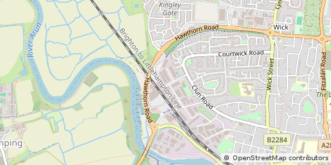 Map of Littlehampton, West Sussex