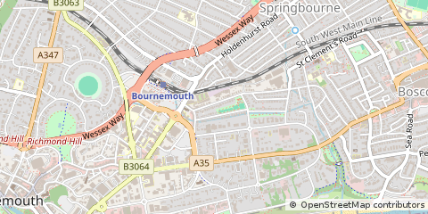 Map of Bournemouth