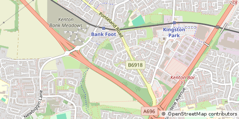 Map of Newcastle Upon Tyne