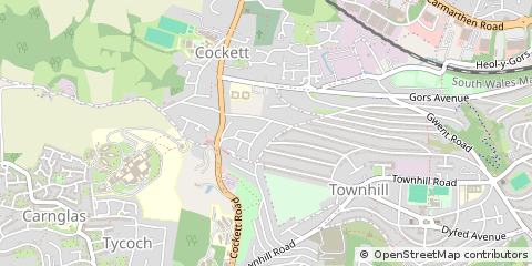 Map of Swansea, Abertawe
