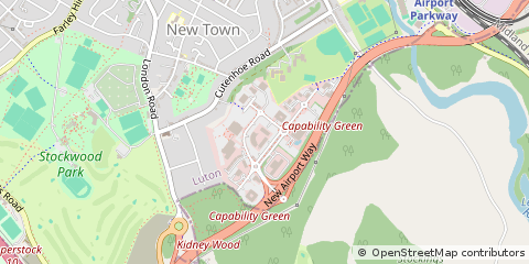 Map of Luton, Bedfordshire