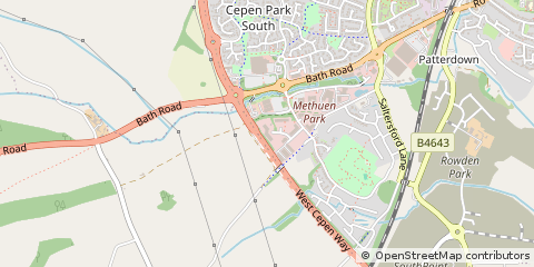 Map of Chippenham, Wiltshire