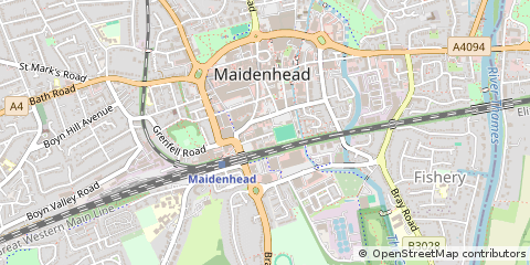 Map of Maidenhead, Berkshire