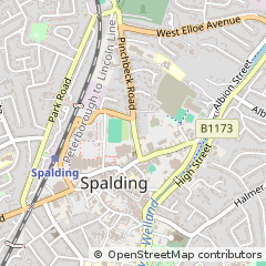 Map of Spalding, Lincolnshire