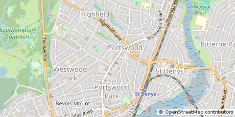 Map of Southampton