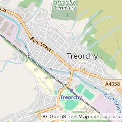 Map of Rhondda, Rhondda Cynon Taf