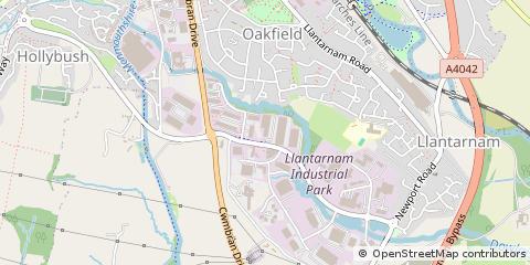 Map of Cwmbran, Torfaen