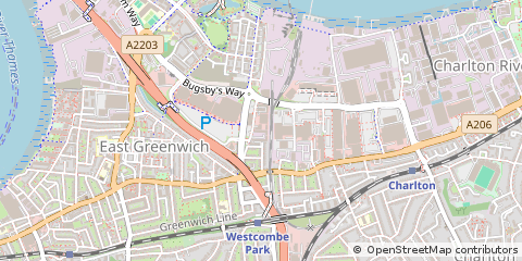 Map of Greenwich, London