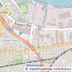 Map of Greenwich, London