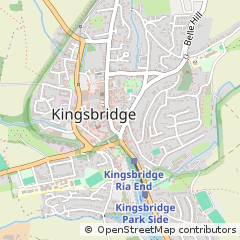 Map of Kingsbridge, Devon