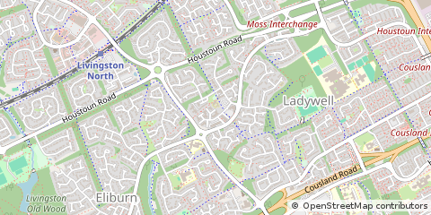 Map of Livingston, West Lothian