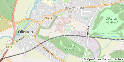 Map of Ollerton Newark, Nottinghamshire