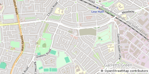 Map of Birmingham, West Midlands