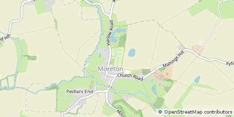 Map of Moreton, Essex