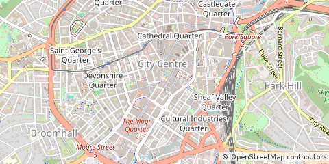 Map of Sheffield