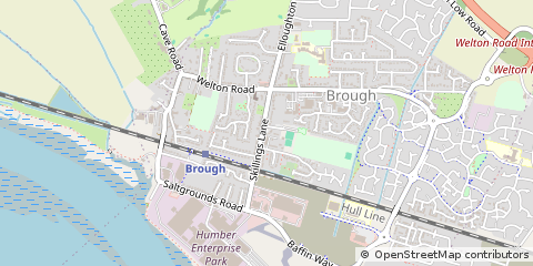 Map of Brough, East Yorkshire