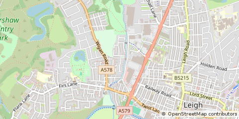 Map of Leigh