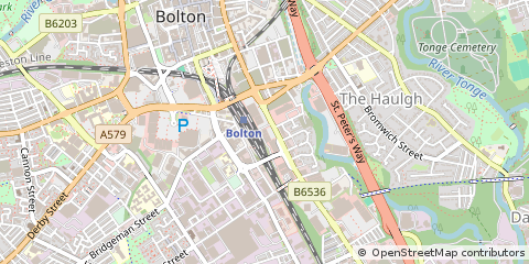 Map of Bolton, Lancashire