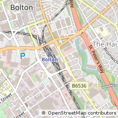 Map of Bolton, Lancashire
