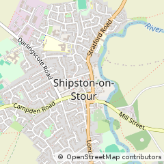 Map of Shipston-on-Stour, Warwickshire
