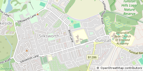 Map of Durham City, Durham