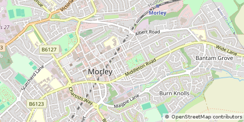 Map of Morley, West Yorkshire