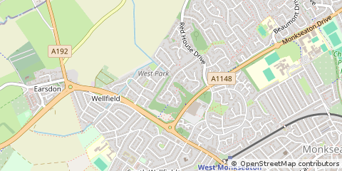 Map of Whitley BAY, Tyne & Wear