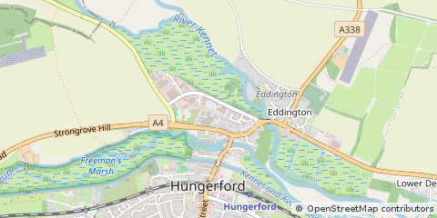Map of Hungerford, Berkshire