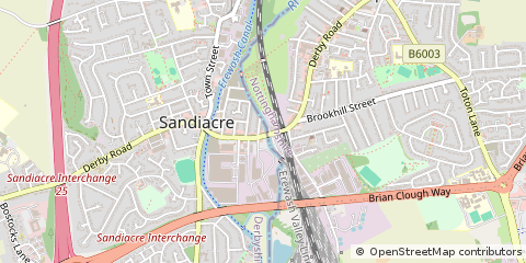 Map of Sandiacre, Nottingham
