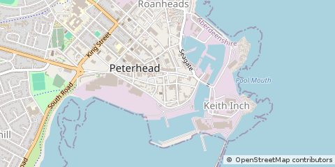 Map of Peterhead