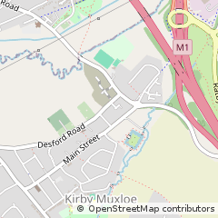 Map of Kirby Muxloe, Leicestershire