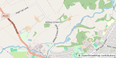 Map of Leek, Staffordshire