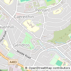 Map of Swansea