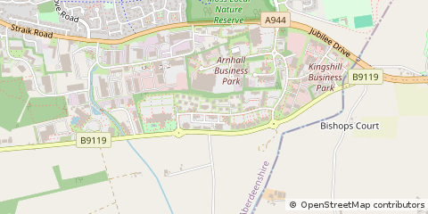 Map of Westhill, Aberdeenshire