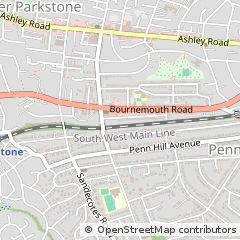 Map of Poole, Dorset