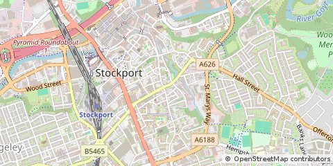 Map of Stockport