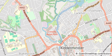 Map of Worcester