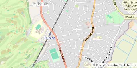 Map of Southport