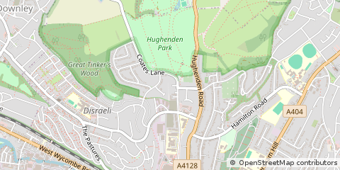 Map of High Wycombe