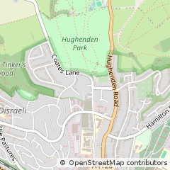 Map of High Wycombe