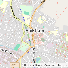 Map of Hailsham, East Sussex