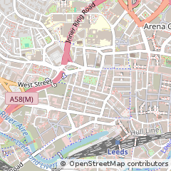 Map of Leeds, West Yorkshire